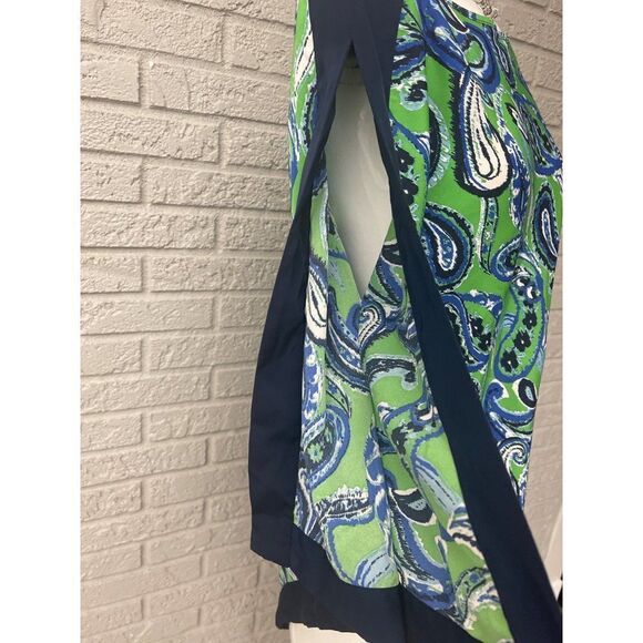 Asymmetrical Paisley Print Blouse / Tunic Size M - Picture 6 of 6